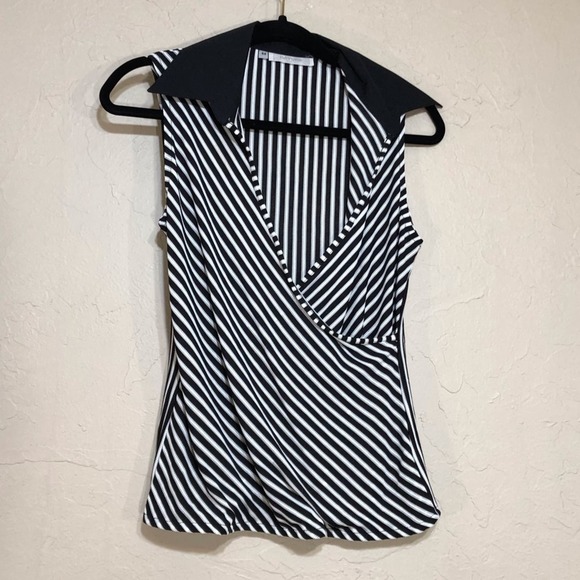 Rayure Tops - Rayure Paris Womens Shirt Extra Large Striped Sleeveless Blouse